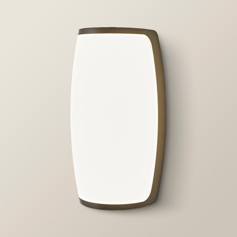 Deneesha Matte Black 22.5cm H Integrated LED Outdoor Sconce