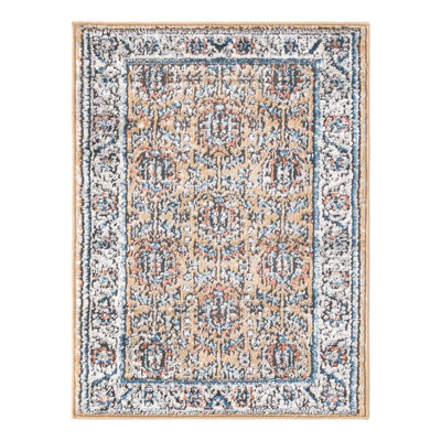 Weingartner Performance Mustard Yellow/Ivory/Blue Rug