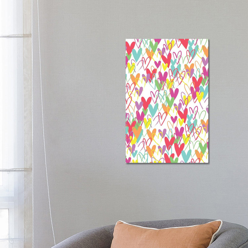 Hearts by Arrolynn Weiderhold - Wrapped Canvas Print, 101.6 cm H x 66.04 cm W x 3.175 cm D