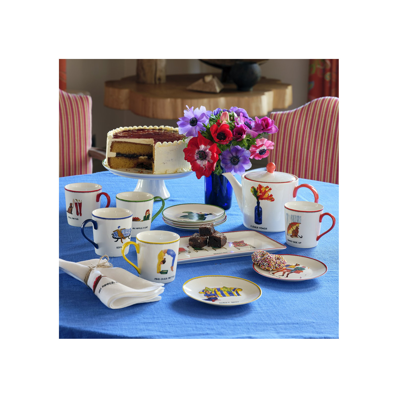 6" Tidbit Plates, Set of 4