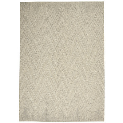 Tapis ivoire fait à la main Jodie