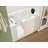 Therapeutic Tubs 30 in. x 54 in. Left Drain Quick Fill Walk-In Whirlpool and Air Tub with Powered Fast Drain in White-11907972-4631038