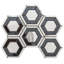 Stately Geo Hex 9" x 11" Porcelain Marble Look Tile