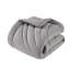 3 édredons très grand / très grand gris avec un design unique et élégant, un confort de remplissage de 350 g / m², 2 taies décoratives, -, lavable à la machine, un confort optimal, comprend un coffre-fort pour la peau,