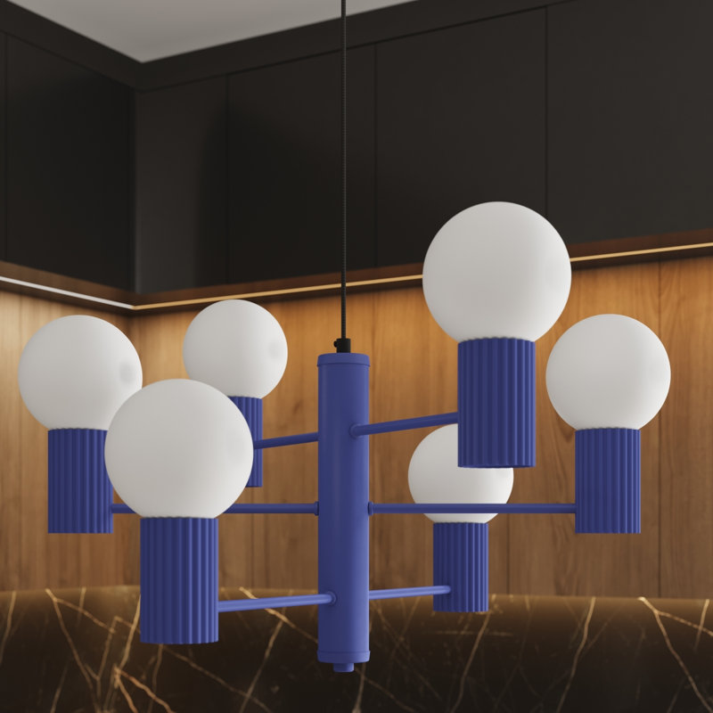 Wynnwood 6 - Light Chandelier, Ultramarine
