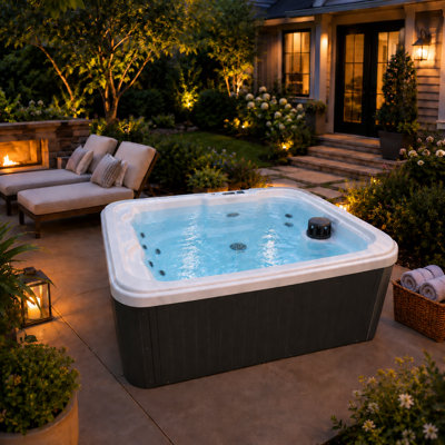 USA Spas Liberty 110 Volt 4 Person 5 - Jet Acrylic Rectangle Plug And Play Hot Tub with Ozonator