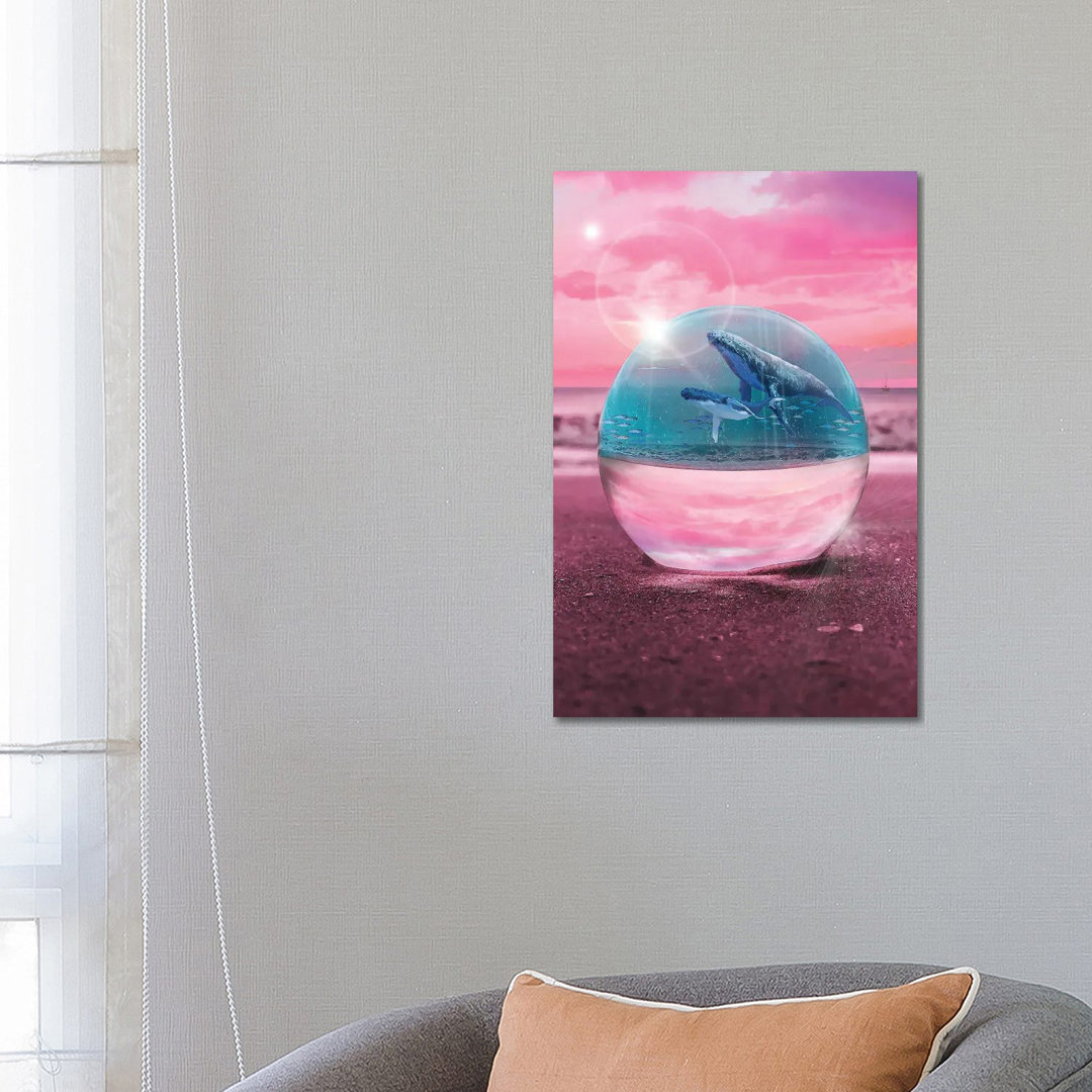 Crystal Beach Whale Watching by David Loblaw - Wrapped Canvas Print