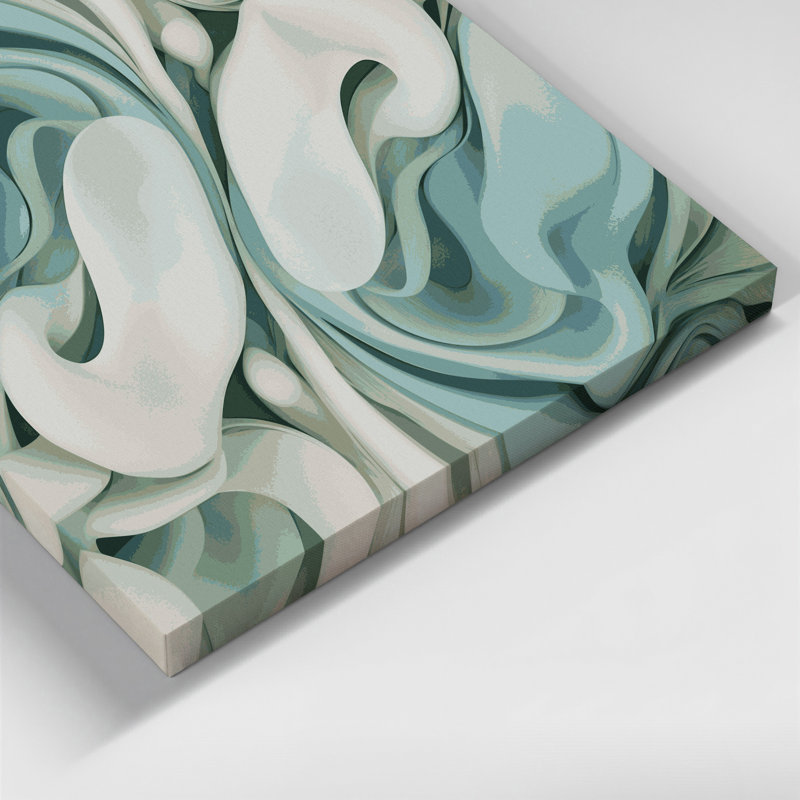 Art mural sur toile Biomorphic Abstraction 30, H 16 po x l 20 po