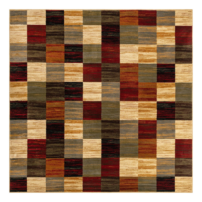 Tapis abstrait Adetomiwa, Carré 7 pi 10 po
