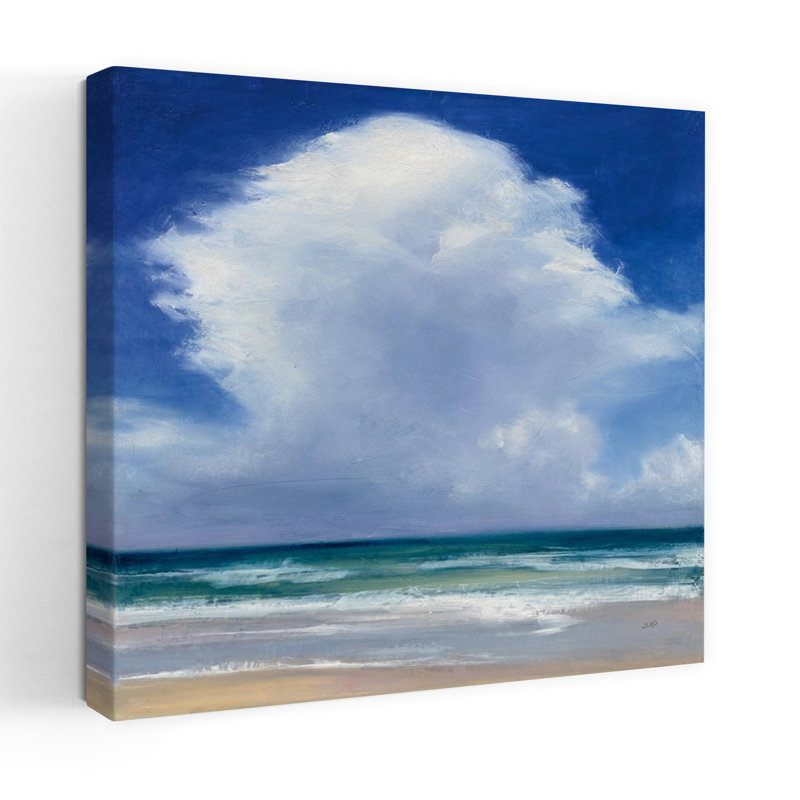 Art côtier, nuages, plage, nuages, art, H 32 po x l 32 po