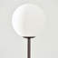 Lampe sur pied DEL moderne avec abat-jour rond en verre Luna-1554609530