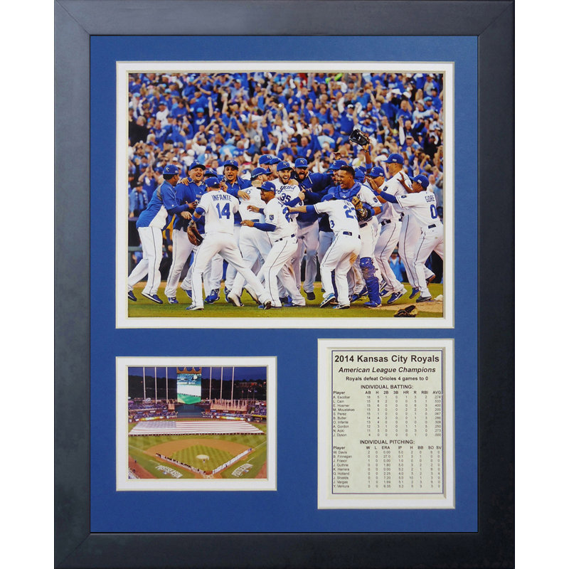 Célébration souvenirs encadrée 2014 kansas city royals alcs