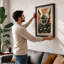 Hands Nurturing Growth Expressionism - Framed Print-203363419-203363417
