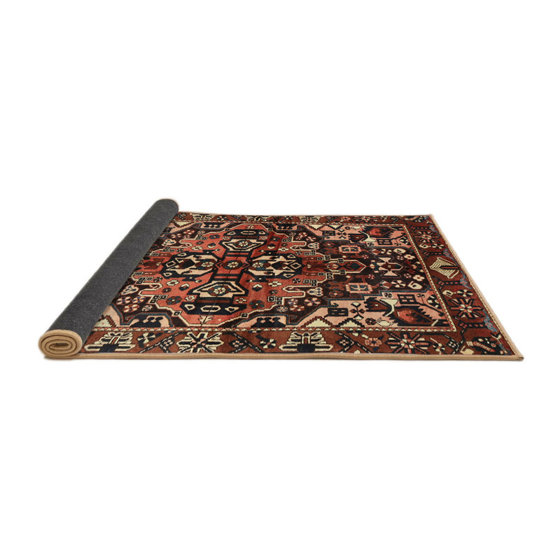 Tapis brun Southwestern, Rond 7 pi