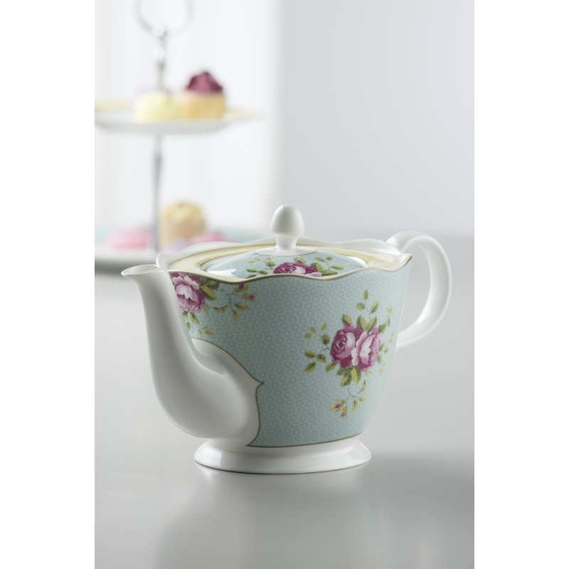 August Grove® Goodview 10.5oz. Floral Teapot