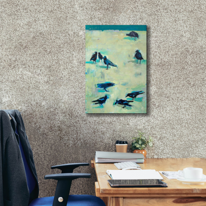  Art mural en toile «Street Walk» par Kathleen Robbins, 18 po x 26 po, H 26 po x l 18 po