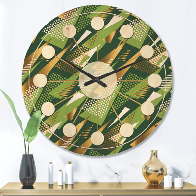 Horloge murale triangulaire I