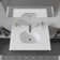 Ceramic Oval Undermount Bathroom Sink with Overflow
