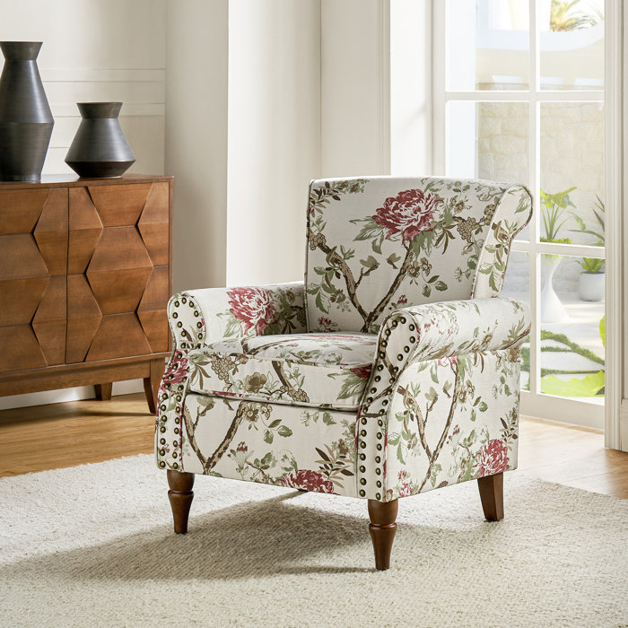 Wade Logan® Asul Armchair with Nailhead Trim & Reviews | Wayfair