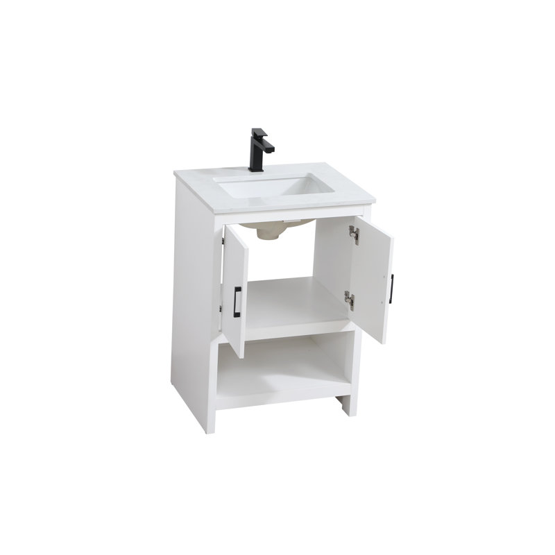 Meuble-lavabo simple 24 po Kirkbride, Blanc