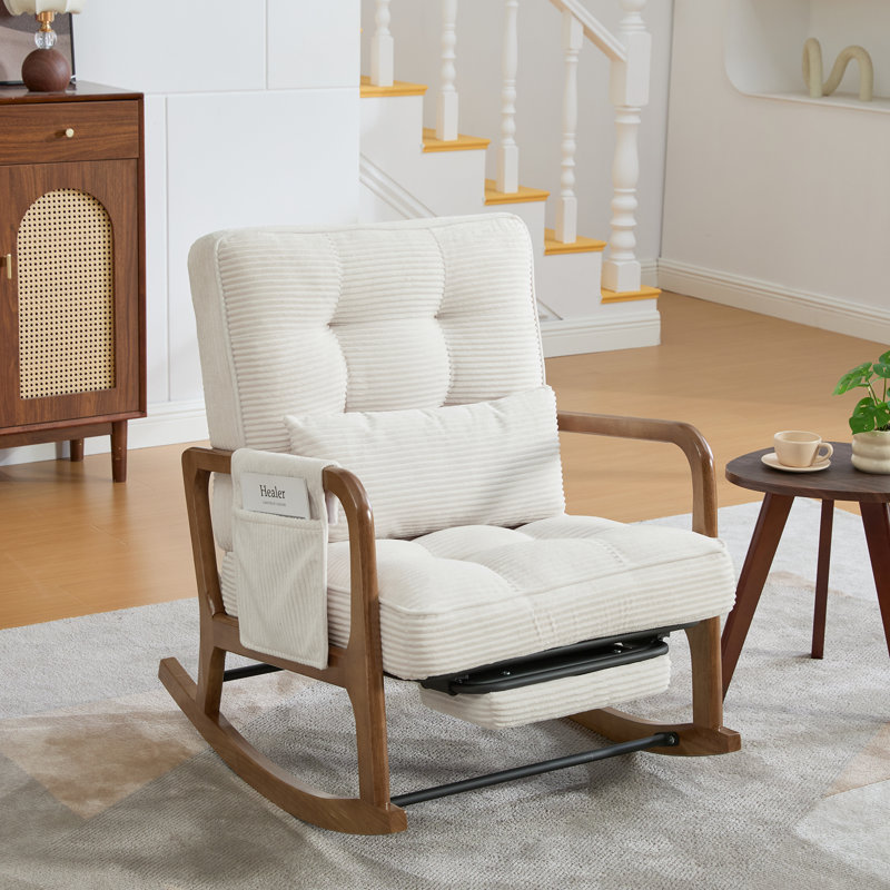 Upholstered Armchair, Beige