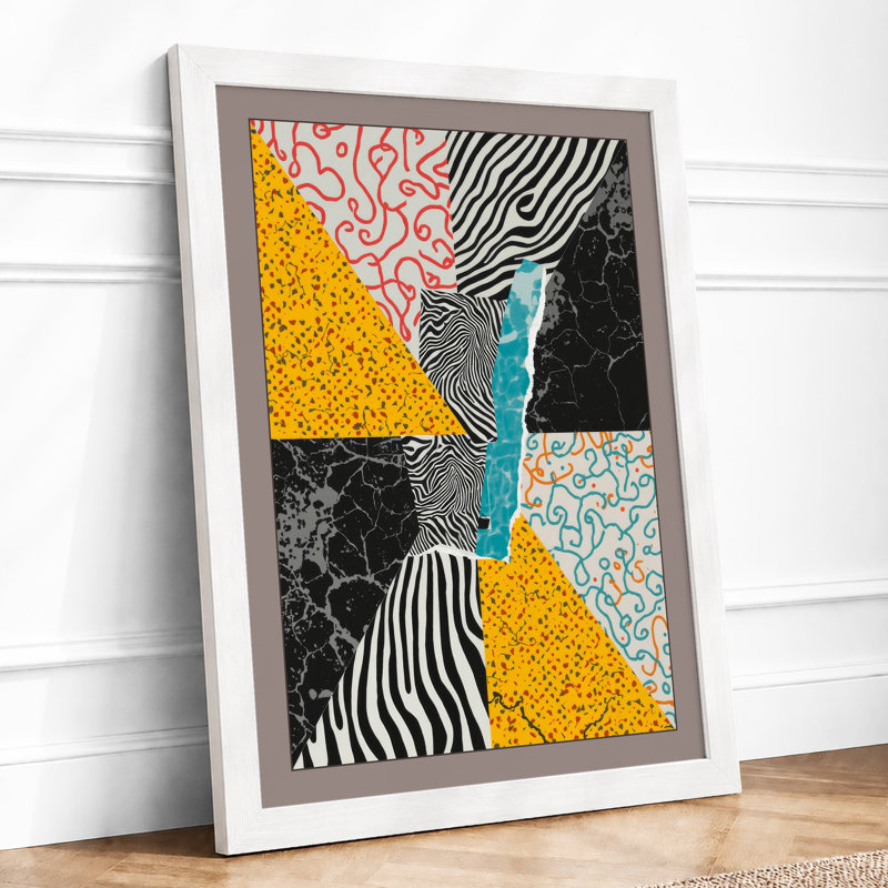 Pattern Pinwheel Geometric - Print, A1 - 84.1 x 59.4 cm, White