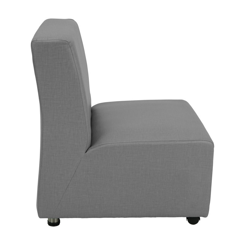 Fauteuil mobile rembourré Pro Series - noir, Gris ardoise ardoise