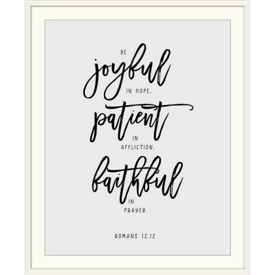 " Romans 12:12 "