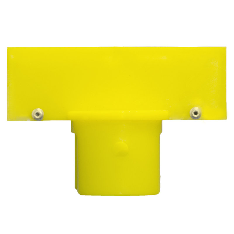 Adaptateur de plaque stanchion, H 2,07 po x l 4,5 po x P 3 po, Jaune