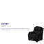 Deluxe Padded Contemporary Kids Recliner with Storage Arms-769427005