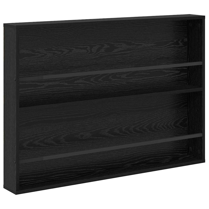Wood Magazine Rack, Black
