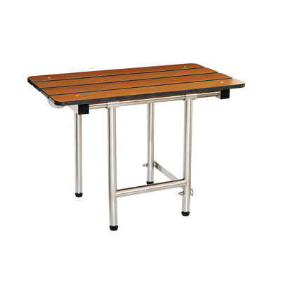 Seachrome Teak Bariatric Transfer Bench Seat with Legs