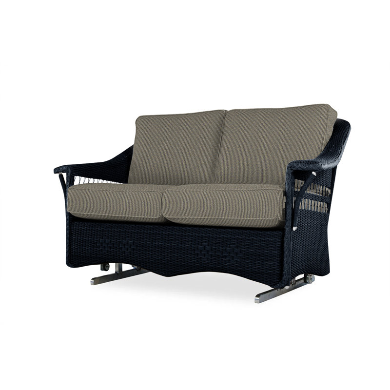 Nantucket Outdoor 2 - Seat Loveseat, Decorline Natural, Ebony