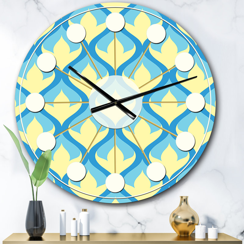 Horloge murale rétro Mid-Century, Surdimensionné