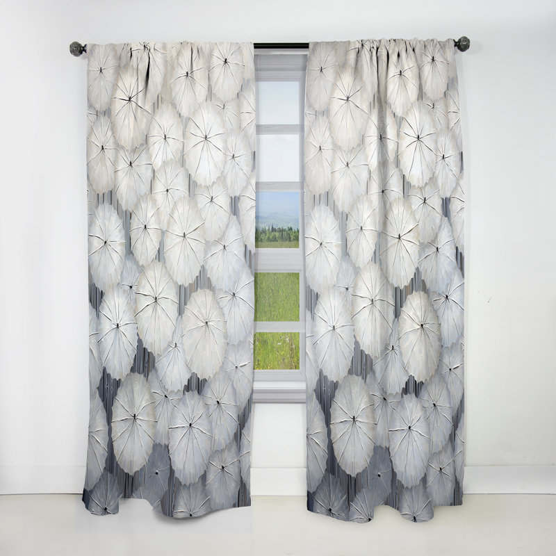 Keesey Beige And Gold Minimalism River Mountain Wonders - Traditional Velvet Curtain - 1 panel, 52" W x 63" L