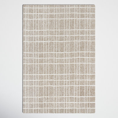 Alec Brown Hand-Tufted Geometric Wool Rug