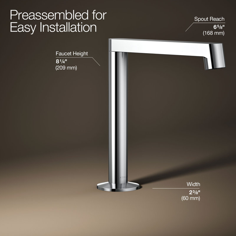 Components™ Bathroom Sink Spout with Row Design, Polished Chrome