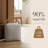 Blue Striped Fabric Door Stop, Sand Filled Weighted Doorstop with Braided Jute Rope Handle, Woven Polyester Bag Doorstopper for Bathroom Bedroom Entryway-135404083