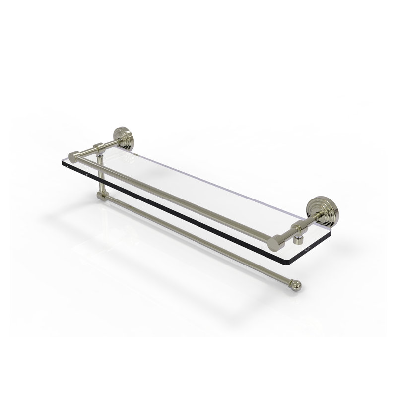 Tablette avec porte-serviettes Beresford, Nickel poli