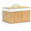 Boîte de rangement vidaXL, tissu moyen pliable-1712001163