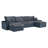 Rivulet 6-Piece Cloud Upholstered Sectional Couch-210541672