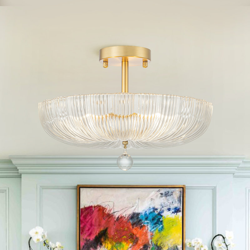 Plafonnier semi-encastré 3 lumières