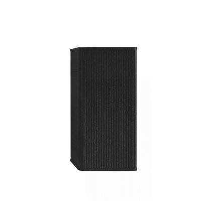 CC0414S308 Cabinet de toilette flottant rayé en chêne noir brossé, armoire de rangement murale pour petits espaces, pré-assemblé