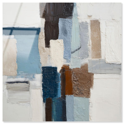 Cool Tones II Acrylic Print Office Wall Decor by Art Remedy, Ready to Hang, 20 x 20