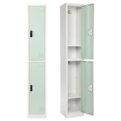 72" Steel 2-Tier Storage Locker with Digital Lock