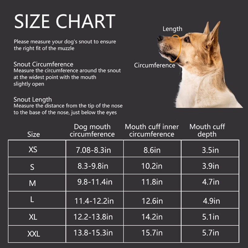 Grand fourre-tout pour chien avec couvercle ajustable No 18, 7.08" - 8.3"