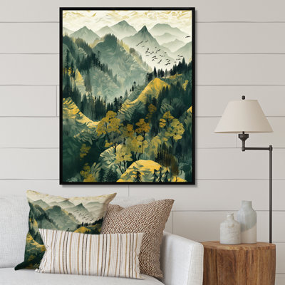 " Green Vision Valley Majestic Mountain Forest "