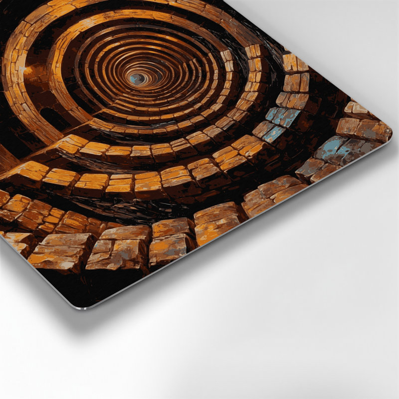 Art mural noir Sci Fi, H 192 po x l 192 po x P 0,05 po