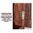 63-inch Solid Black Walnut Standard Pantry Cabinet
