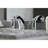 Kingston Brass NuvoFusion Two-Handle 3-Hole Deck Mount Widespread Bathroom Faucet with Retail Pop-Up Drain-28237466